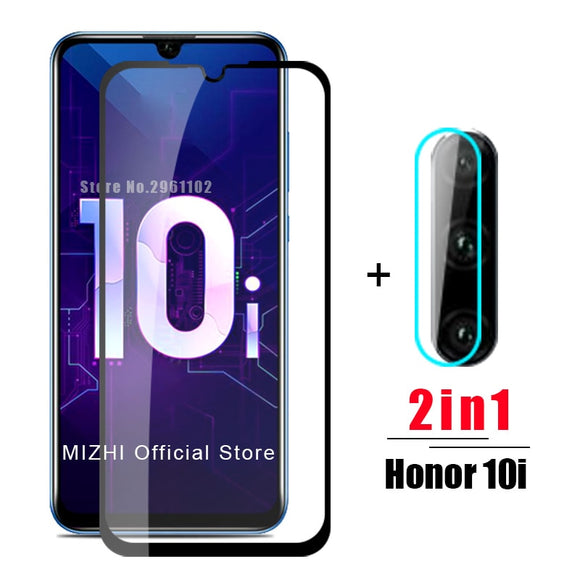 2in1 protective glass for huawei honor 10i tempered glas on huwei honer 10 i honor10i HRY-LX1T camera lens screen protector film - Wood Metal Gadgets