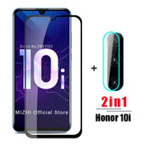 2in1 protective glass for huawei honor 10i tempered glas on huwei honer 10 i honor10i HRY-LX1T camera lens screen protector film - Wood Metal Gadgets