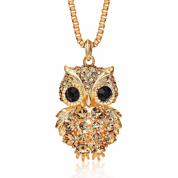 Rhinestone Necklace - Wood Metal Gadgets