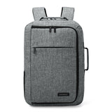 Unisex 15.6 Laptop Backpack Convertible Briefcase 2-in-1 Business Travel Luggage Carrier - Wood Metal Gadgets