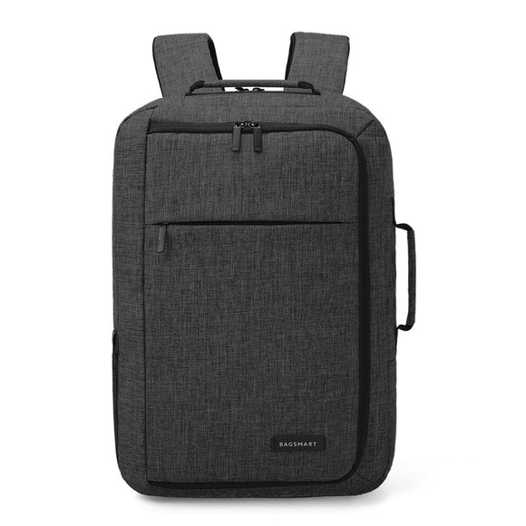 Unisex 15.6 Laptop Backpack Convertible Briefcase 2-in-1 Business Travel Luggage Carrier - Wood Metal Gadgets